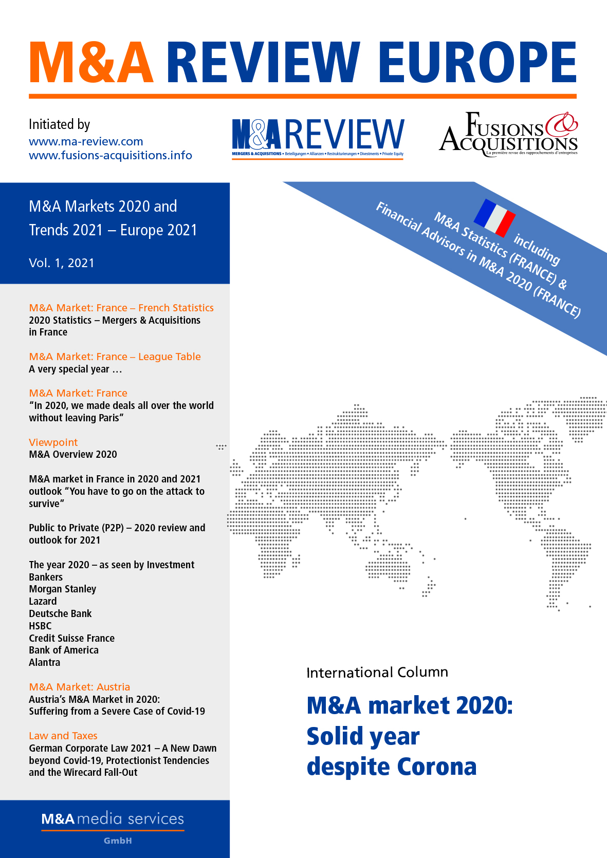 Cover M&A REVIEW EUROPE - Vol. 1/2021